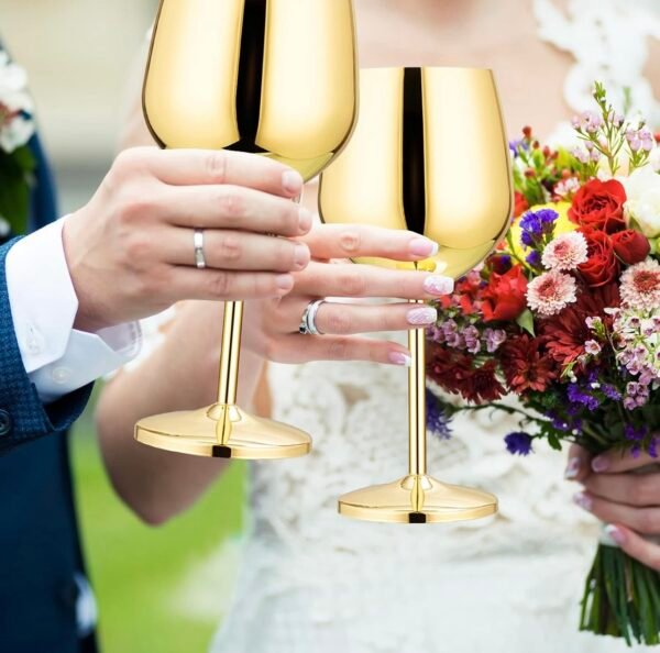 Gold Glass of Vine - Image 2