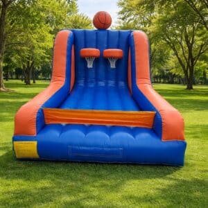 Obstacle Course Rentals in Katy & Fulshear, TX Inflatable basketball shootout game rental for parties and events in Katy and Fulshear TX